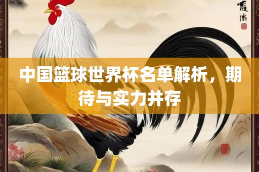 中国篮球世界杯名单解析，期待与实力并存