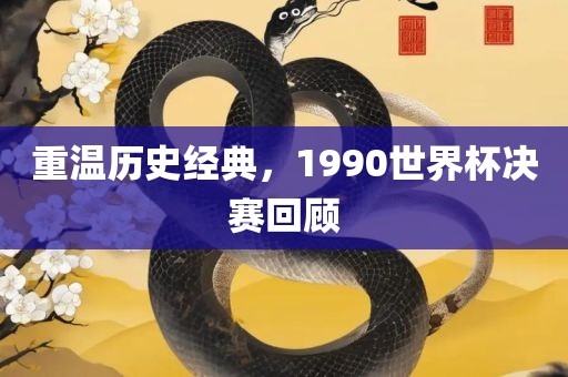 重温历史经典，1990世界杯决赛回顾