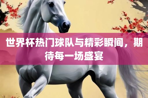 世界杯热门球队与精彩瞬间，期待每一场盛宴