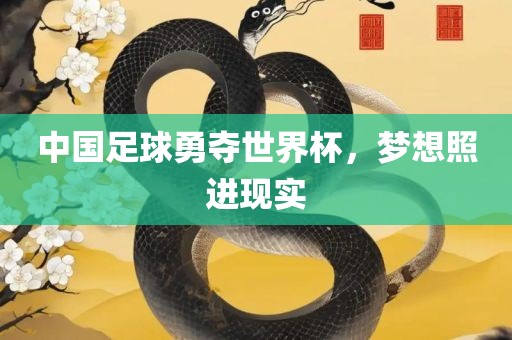 中国足球勇夺世界杯，梦想照进现实
