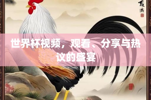 世界杯视频，观看、分享与热议的盛宴