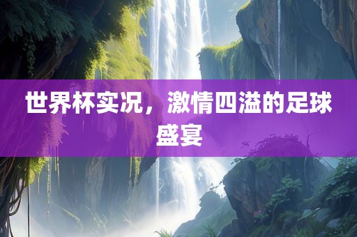 世界杯实况，激情四溢的足球盛宴