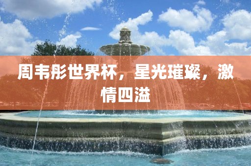 周韦彤世界杯，星光璀璨，激情四溢