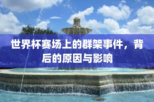 世界杯赛场上的群架事件，背后的原因与影响