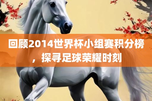 回顾2014世界杯小组赛积分榜，探寻足球荣耀时刻