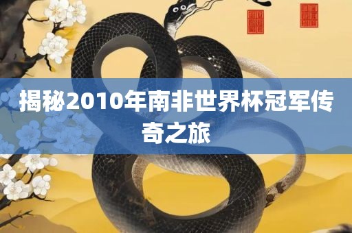 揭秘2010年南非世界杯冠军传奇之旅