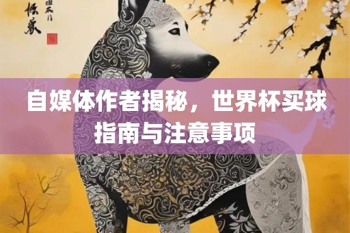 自媒体作者揭秘，世界杯买球指南与注意事项