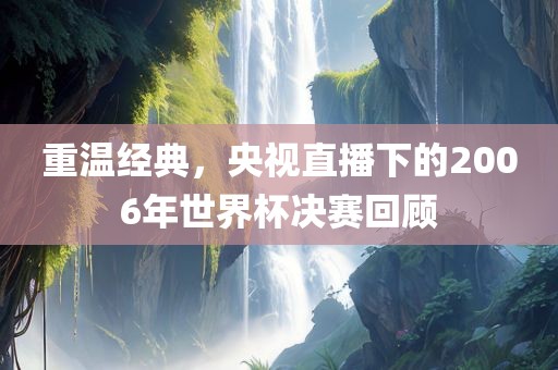 重温经典，央视直播下的2006年世界杯决赛回顾