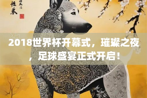 2018世界杯开幕式，璀璨之夜，足球盛宴正式开启！