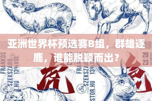 亚洲世界杯预选赛B组，群雄逐鹿，谁能脱颖而出？