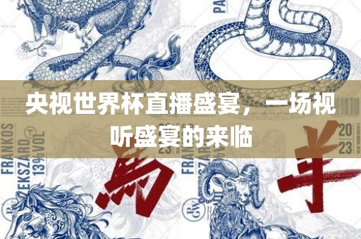 央视世界杯直播盛宴，一场视听盛宴的来临