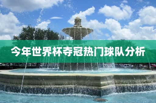 今年世界杯夺冠热门球队分析