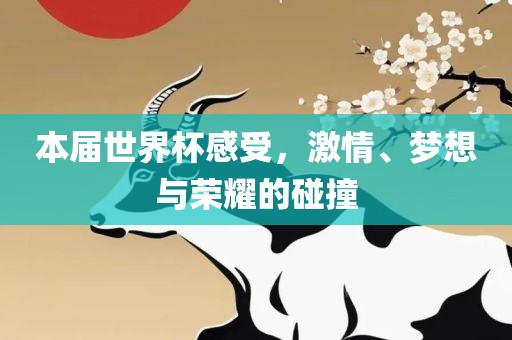 本届世界杯感受，激情、梦想与荣耀的碰撞