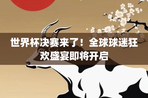 世界杯决赛来了！全球球迷狂欢盛宴即将开启